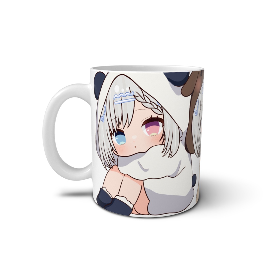 どうぶつパーカーマグカップ(ぱんだ・いぬ・おおかみ)