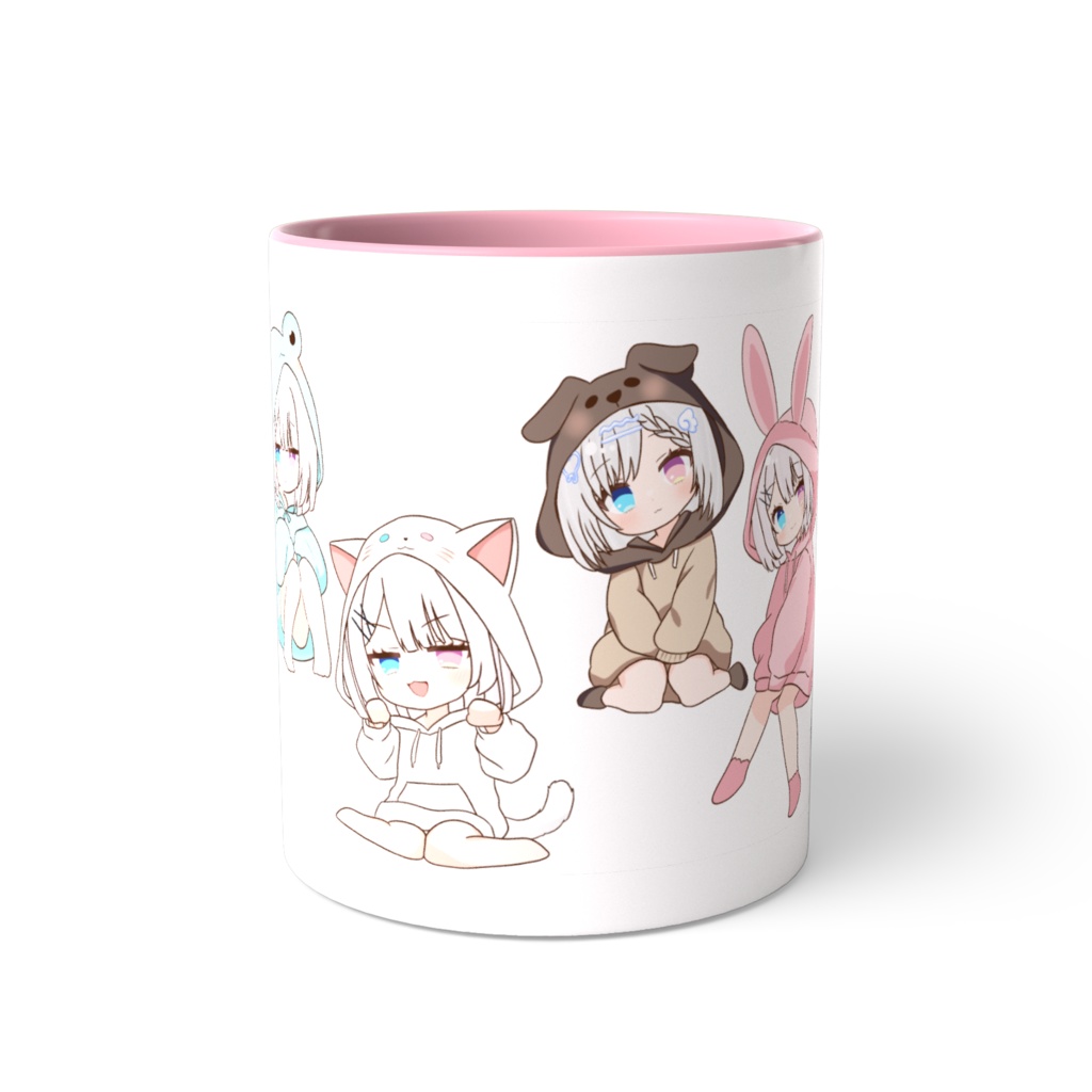 どうぶつパーカーマグカップ(桜)