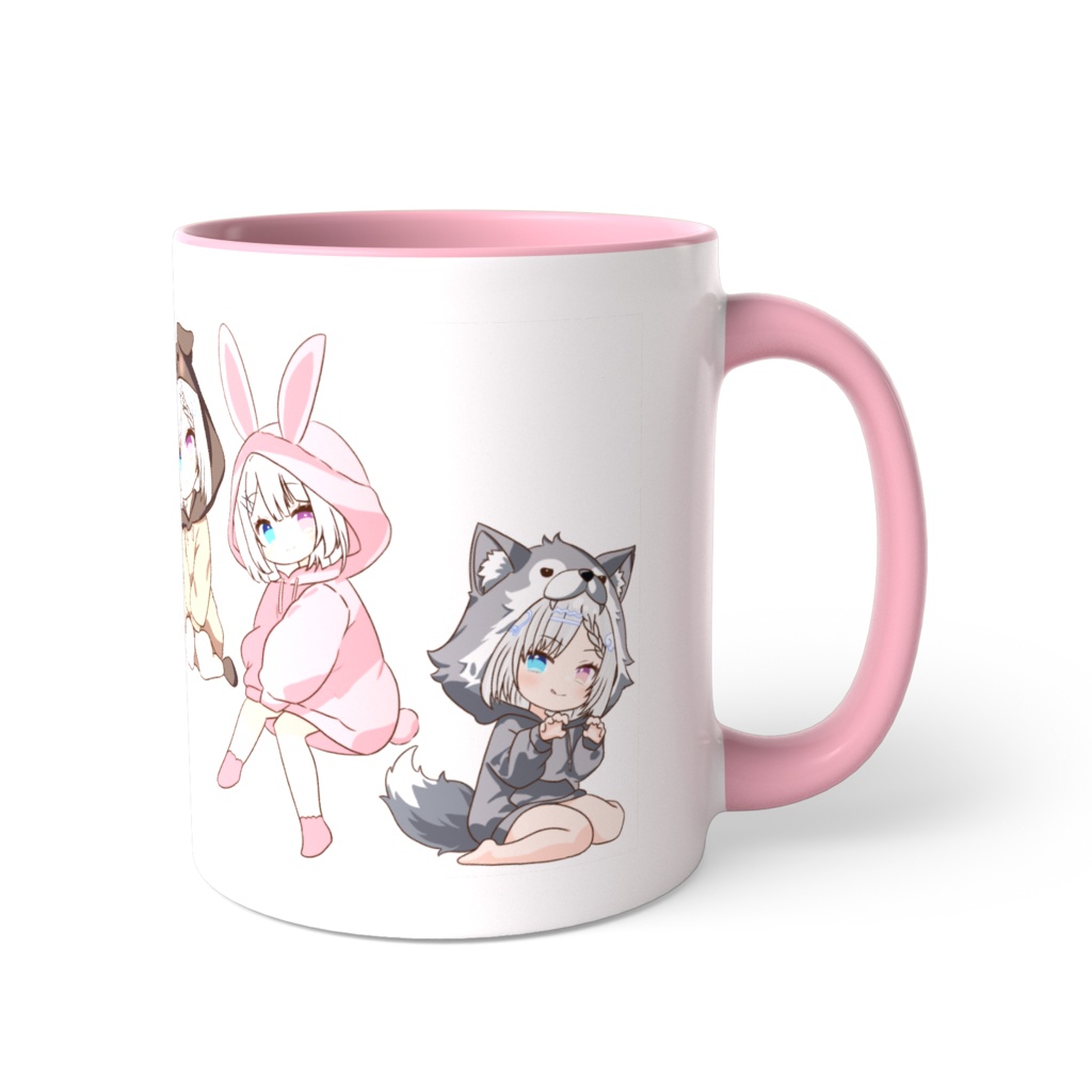 どうぶつパーカーマグカップ(桜)