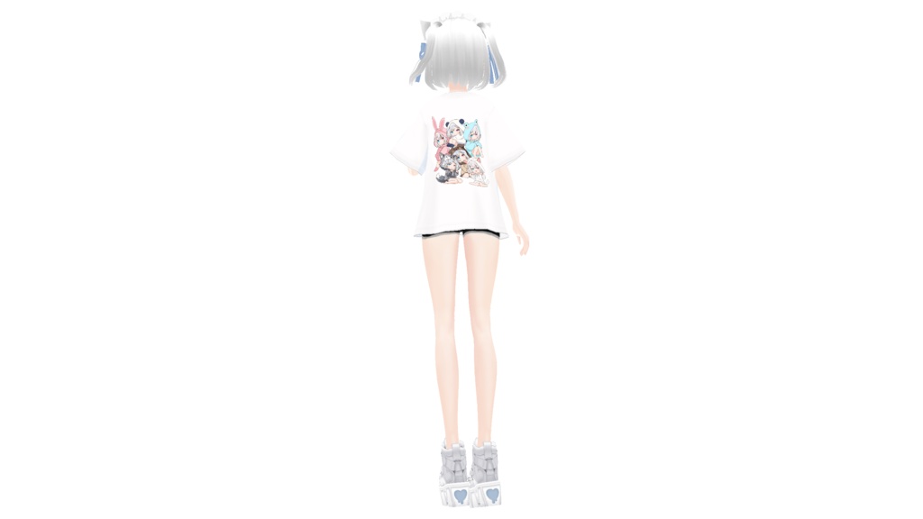 オーバーサイズビッグシルエットTシャツ(ホワイト)