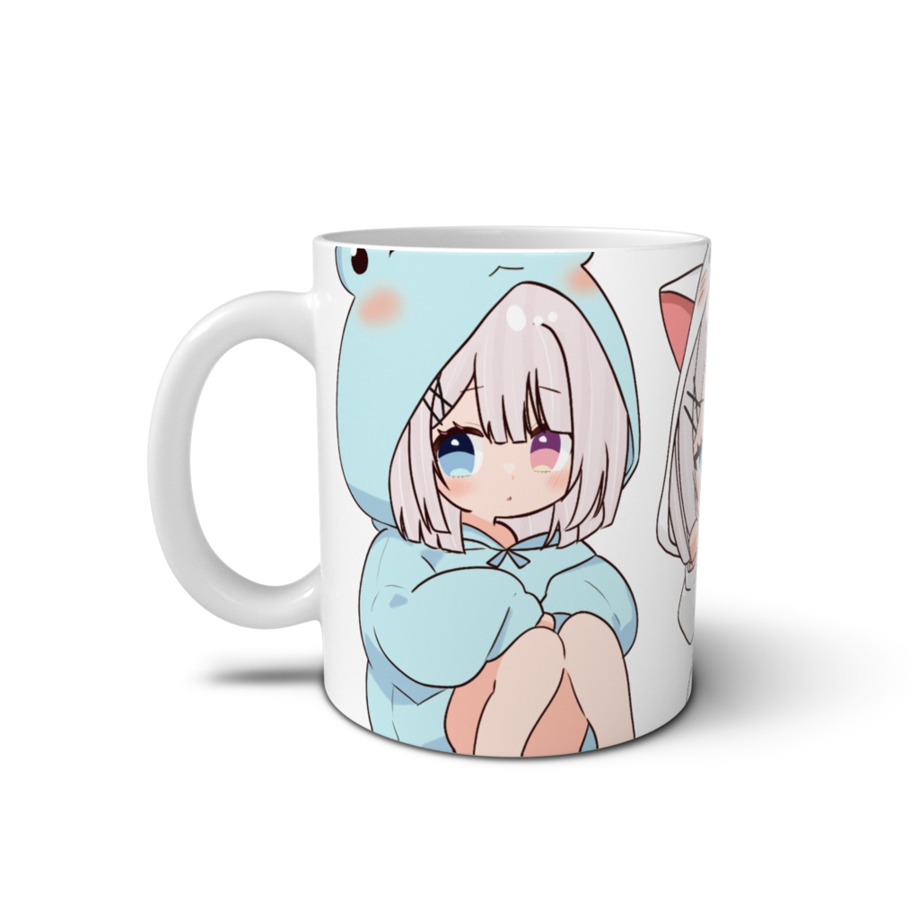 どうぶつパーカーマグカップ(かえる・うさぎ・しろねこ)