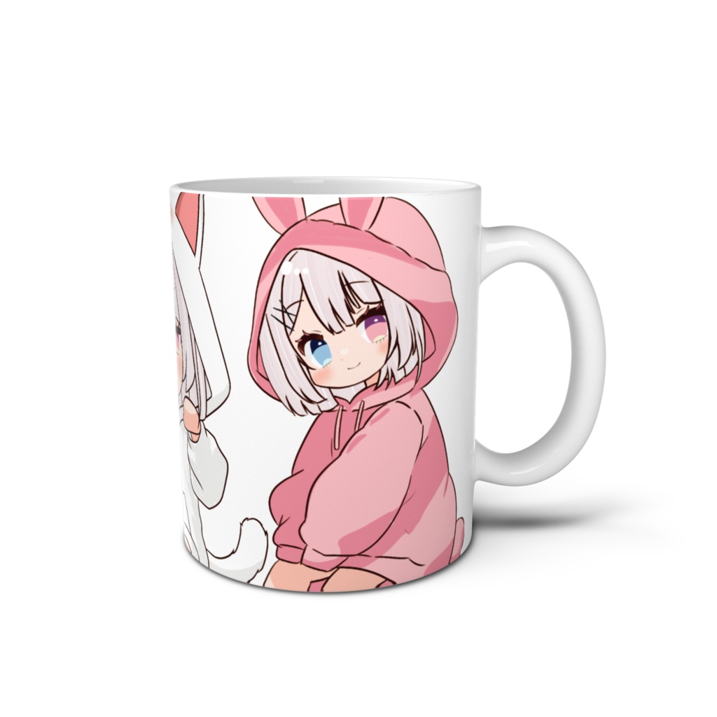 どうぶつパーカーマグカップ(かえる・うさぎ・しろねこ)