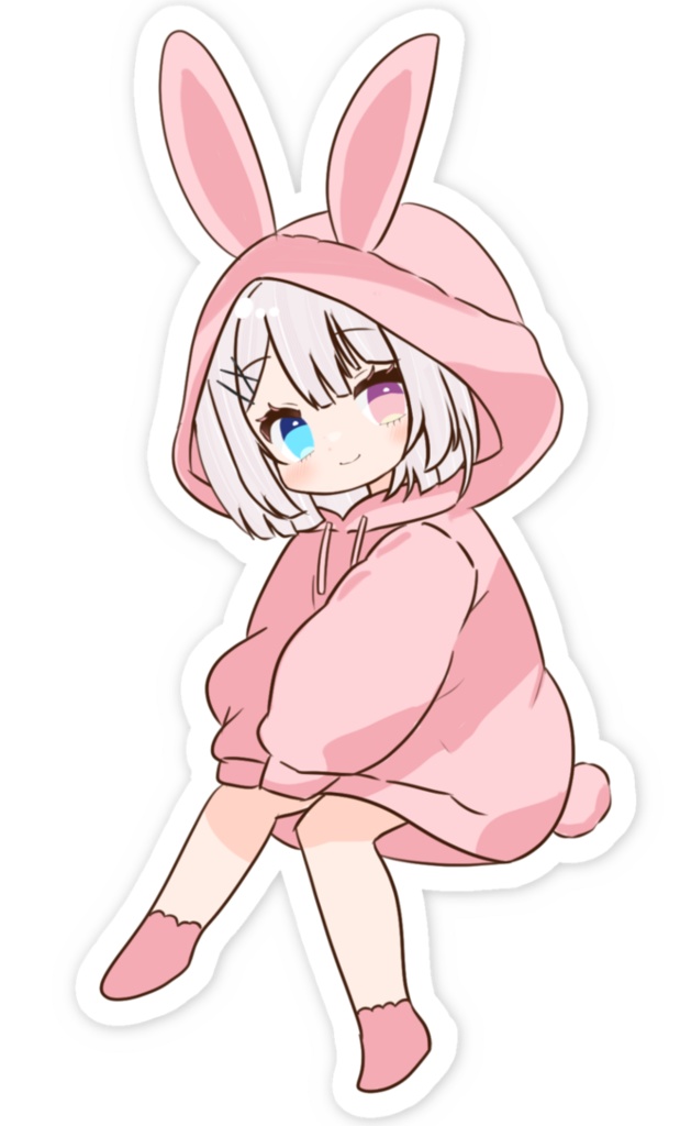 スマホステッカー(どうぶつパーカーシリーズ)