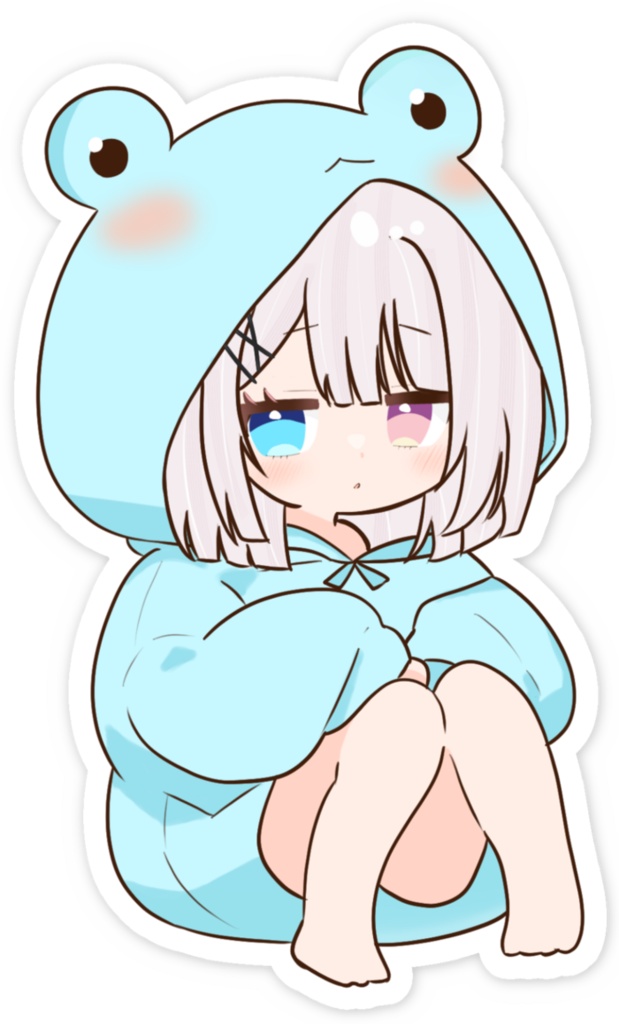 スマホステッカー(どうぶつパーカーシリーズ)