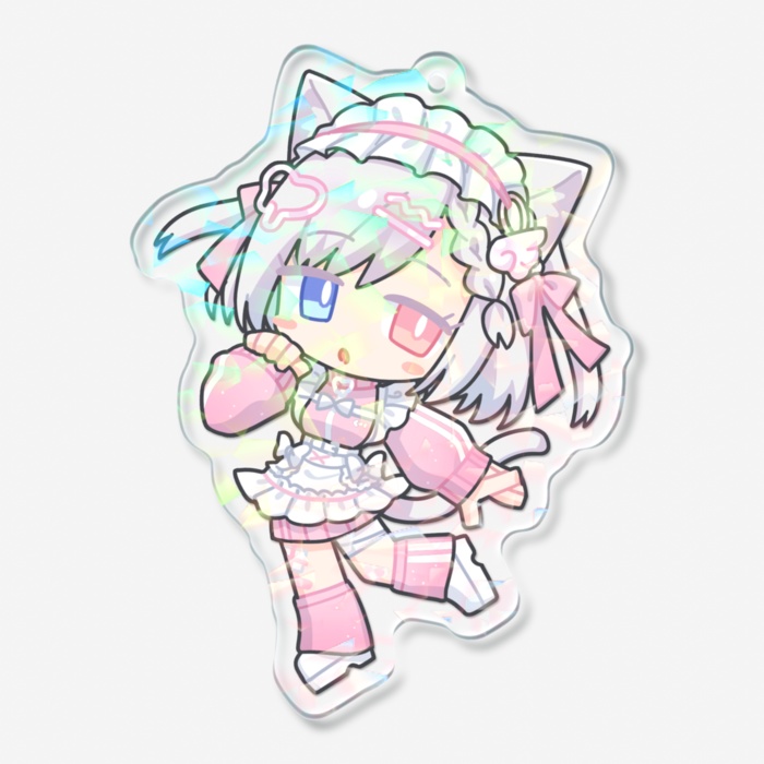 ホログラムアクリルキーホルダー(70×70mm)