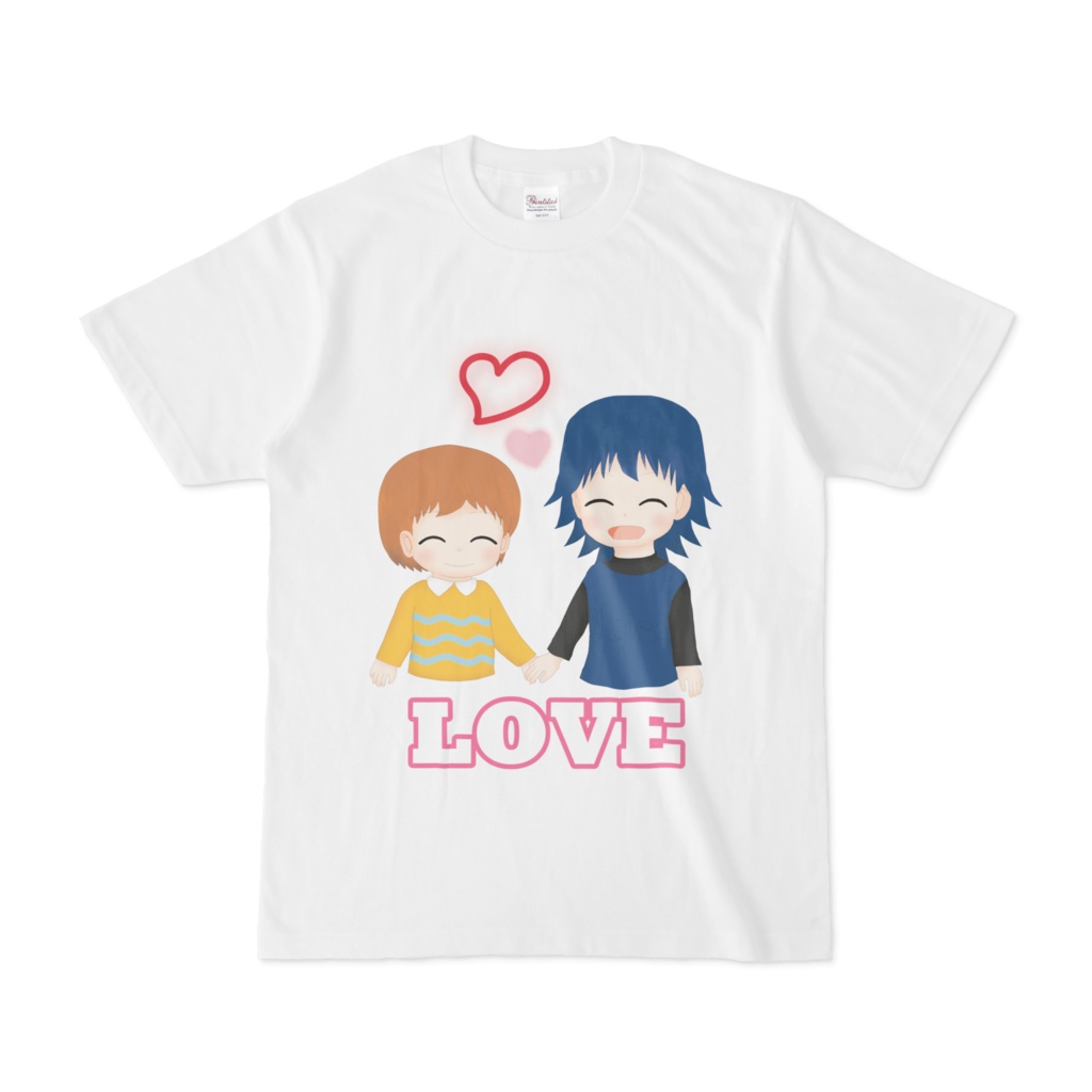 まめすけとすみれのラブTシャツ