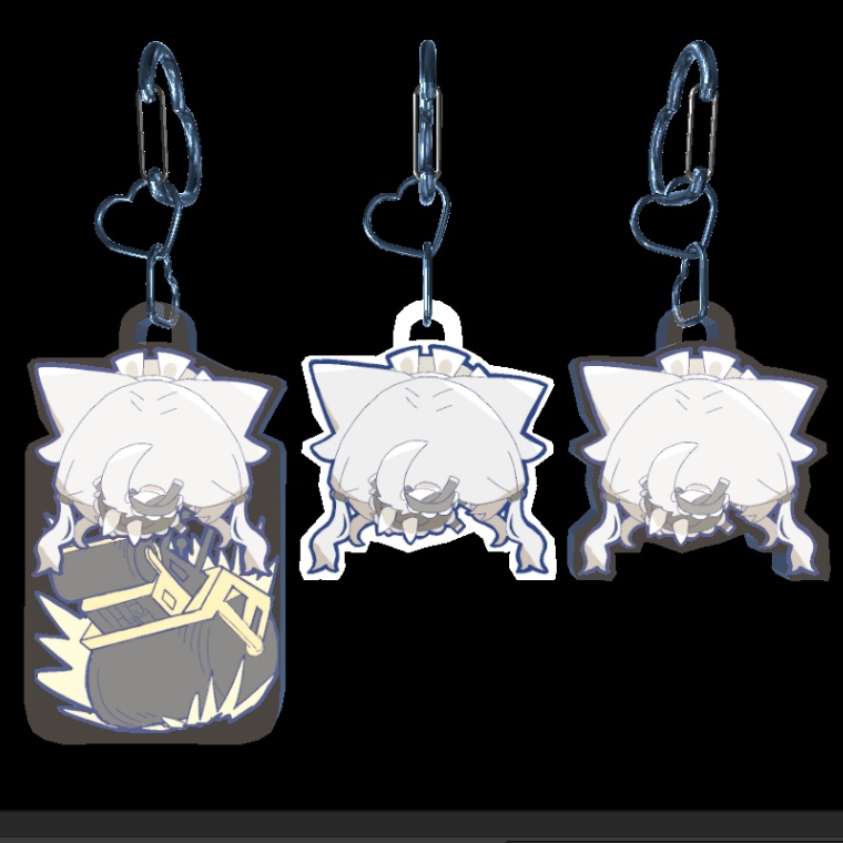 【3Dアクセサリー】どこにでも乗るソフィナ キーホルダー