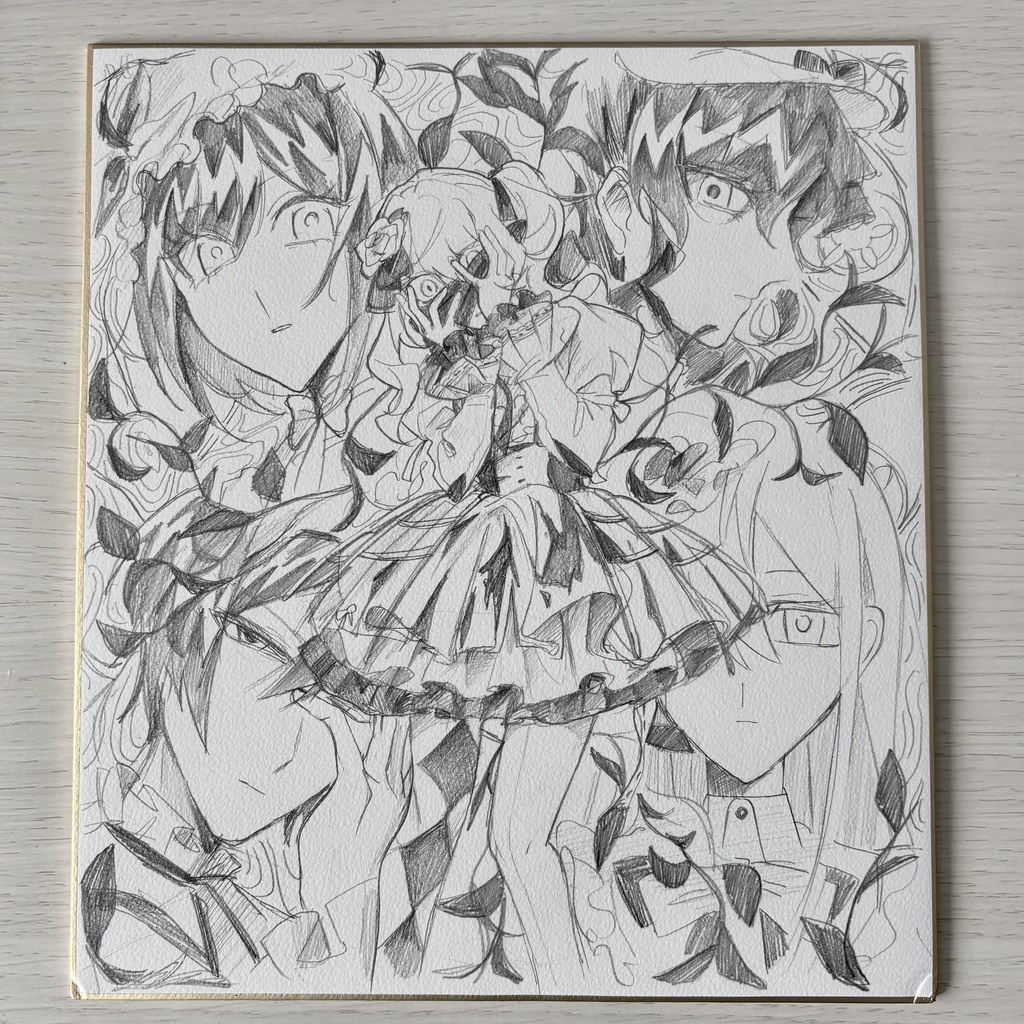 【色紙原画】25時、ナイトコードで。+KAITO  化けの花