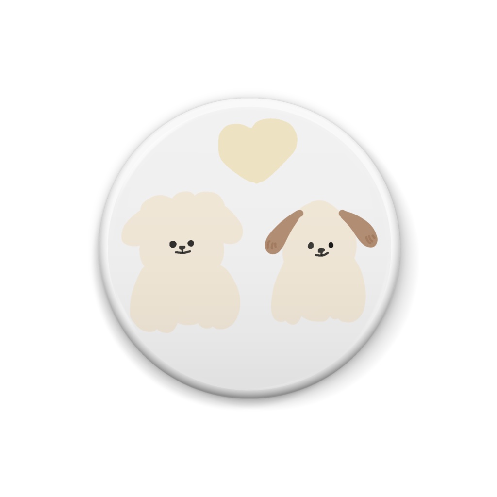 ぱんたとぺっちゃん缶バッチ