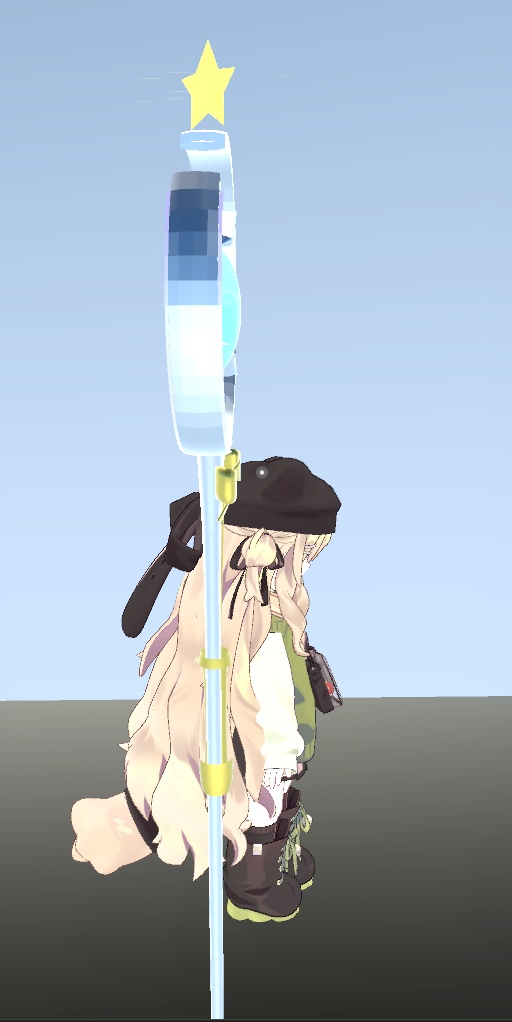 【VRC想定】【MA対応】魔法杖 magicWand デスクトップモード専用 メニューパーティクル魔法