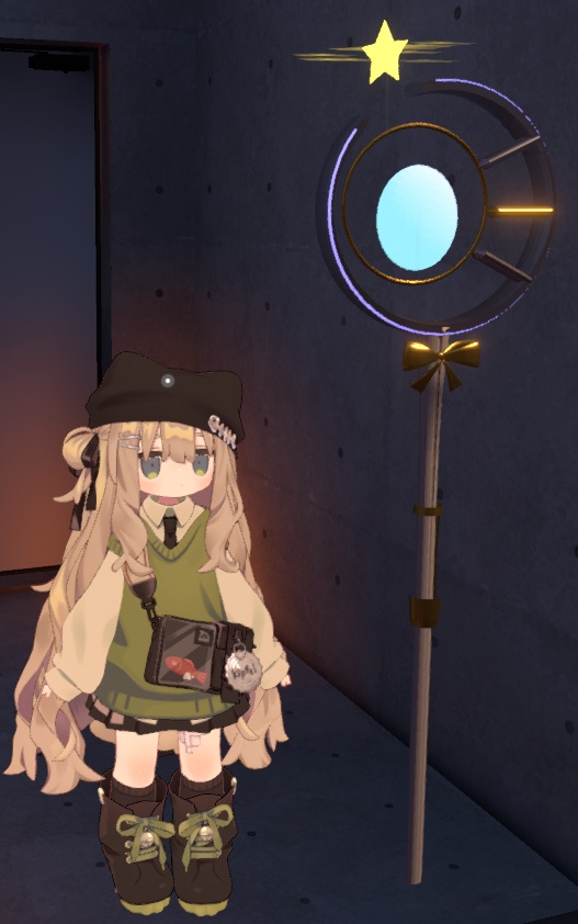 【VRC想定】【MA対応】魔法杖　ｍagicWand　ディスクトップモード専用　メニューパーティクル魔法