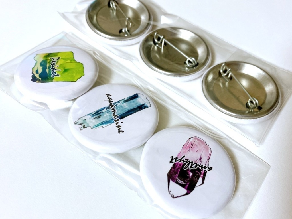 鉱物缶バッチ【3個セット】