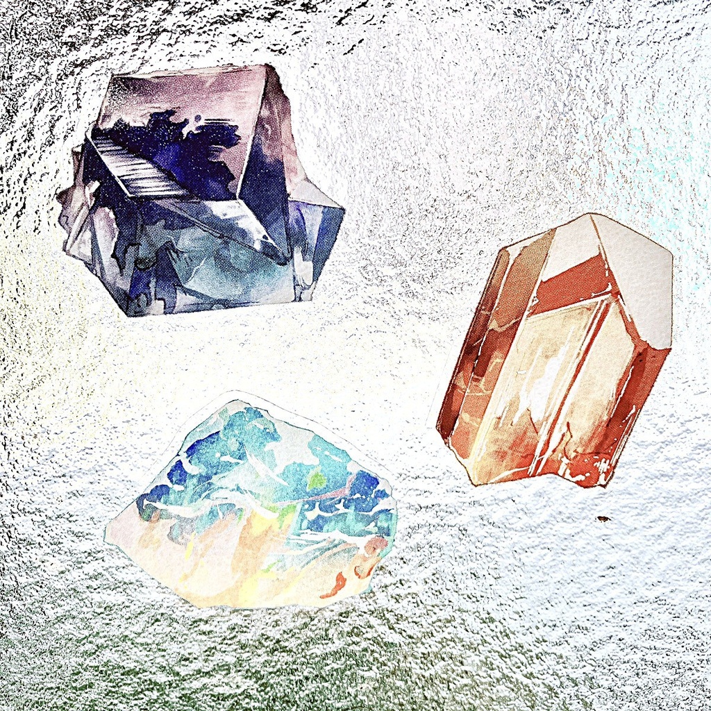 鉱物ステッカーセット【15枚入り(15種各1枚)】