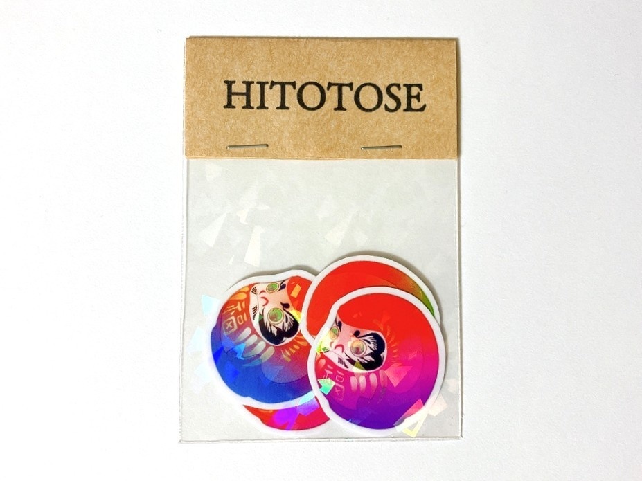 だるまステッカー 4枚入り