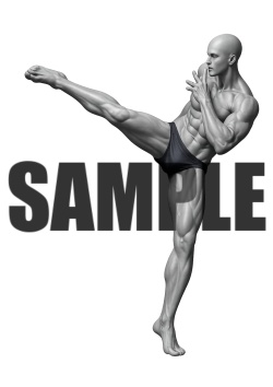 透過PNG素材｜アクションポーズ_ファイティング_0011 / Transparent PNG image material | Action_pose_Fighting_0011