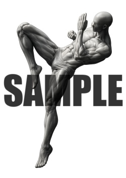 透過PNG素材｜アクションポーズ_ファイティング_0009 / Transparent PNG image material | Action_pose_Fighting_0009