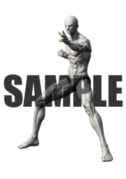 透過PNG素材｜アクションポーズ_ファイティング_0008 / Transparent PNG image material | Action_pose_Fighting_0008