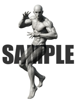 透過PNG素材｜アクションポーズ_ファイティング_0007 / Transparent PNG image material | Action_pose_Fighting_0007