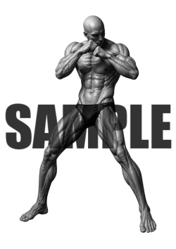 透過PNG素材|アクションポーズ_ファイティング_0006 / Transparent PNG image material | Action_pose_Fighting_0006