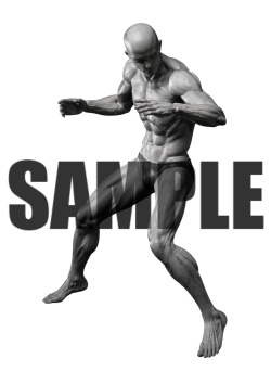 透過PNG素材｜アクションポーズ_ファイティング_0005 / Transparent PNG image material | Action_pose_Fighting_0005