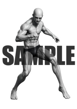 透過PNG素材｜アクションポーズ_ファイティング_0001 / Transparent PNG image material | Action_pose_Fighting_0001