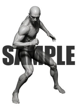 透過PNG素材｜アクションポーズ_ファイティング_0001 / Transparent PNG image material | Action_pose_Fighting_0001