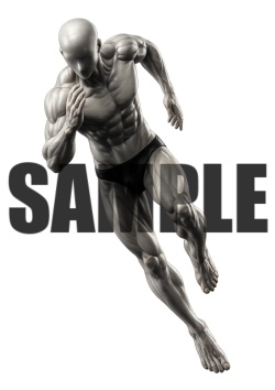 透過PNG素材｜アクションポーズ_ランニング_0001 / Transparent PNG image material | Action_pose_Running_0001