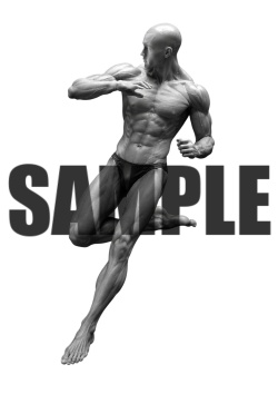 透過PNG素材｜アクションポーズ_ファイティング_0014 / Transparent PNG image material | Action_pose_Fighting_0014