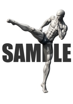 透過PNG素材｜アクションポーズ_ファイティング_0017 / Transparent PNG image material | Action_pose_Fighting_0017