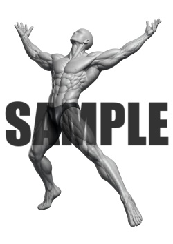 透過PNG素材｜アクションポーズ_ドラマティック_0001 / Transparent PNG image material | Action_pose_Dramatic_0001