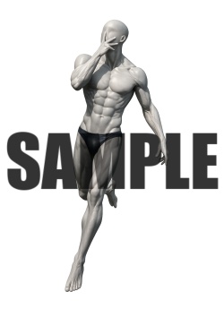 透過PNG素材｜アクションポーズ_ドラマティック_0005 / Transparent PNG image material | Action_pose_Dramatic_0005