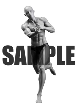 透過PNG素材｜アクションポーズ_ドラマティック_0008 / Transparent PNG image material | Action_pose_Dramatic_0008