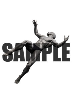 透過PNG素材｜アクションポーズ_ダメージ_0002 / Transparent PNG image material | Action_pose_Damage_0002