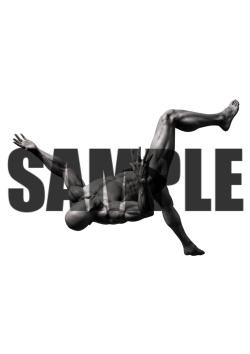 透過PNG素材｜アクションポーズ_ダメージ_0005 / Transparent PNG image material | Action_pose_Damage_0005