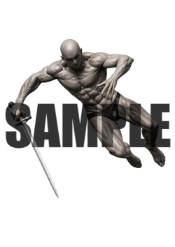 透過PNG素材｜アクションポーズ_ソード_0007 / Transparent PNG image material | Action_pose_Sword_0007