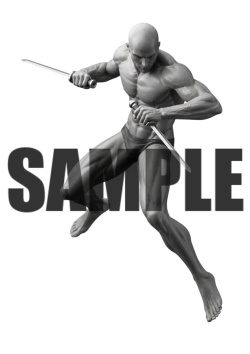 透過PNG素材｜アクションポーズ_ソード_0016 / Transparent PNG image material | Action_pose_Sword_0016