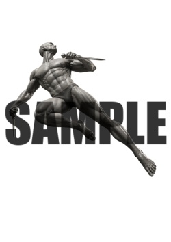 透過PNG素材|アクションポーズ_ソード_0022 / Transparent PNG image material | Action_pose_Sword_0022