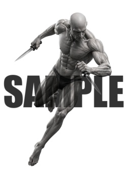 透過PNG素材｜アクションポーズ_ソード_0023 / Transparent PNG image material | Action_pose_Sword_0023