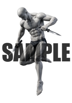 透過PNG素材｜アクションポーズ_ソード_0026 / Transparent PNG image material | Action_pose_Sword_0026