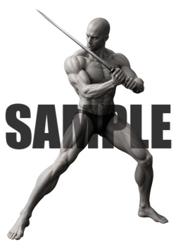透過PNG素材｜アクションポーズ_ソード_0035 / Transparent PNG image material | Action_pose_Sword_0035