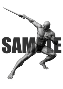 透過PNG素材｜アクションポーズ_ソード_0041 / Transparent PNG image material | Action_pose_Sword_0041