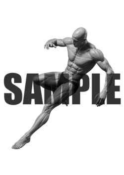 透過PNG素材|アクションポーズ_ファイティング_0021 / Transparent PNG image material | Action_pose_Fighting_0021