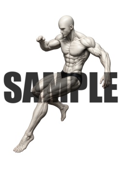 透過PNG素材｜アクションポーズ_ダイナミック_0024 / Transparent PNG image material | Action_pose_Dynamic_0024