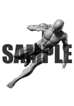 透過PNG素材｜アクションポーズ_ランニング_0003 / Transparent PNG image material | Action_pose_Running_0003