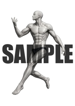 透過PNG素材｜アクションポーズ_ドラマティック_0025 / Transparent PNG image material | Action_pose_Dramatic_0025