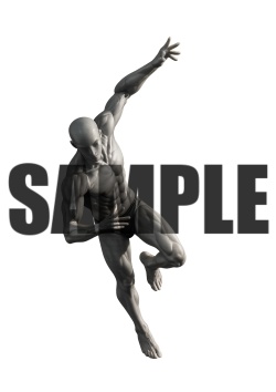 透過PNG素材｜アクションポーズ_ドラマティック_0027 / Transparent PNG image material | Action_pose_Dramatic_0027