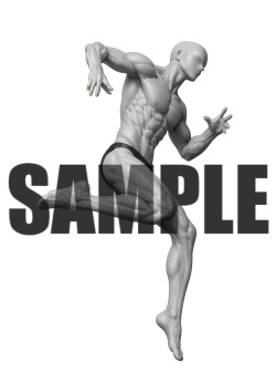 透過PNG素材｜アクションポーズ_ドラマティック_0028 / Transparent PNG image material | Action_pose_Dramatic_0028