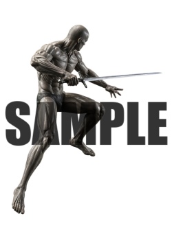 透過PNG素材｜アクションポーズ_ソード_0049 / Transparent PNG image material | Action_pose_Sword_0049