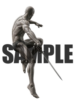 透過PNG素材｜アクションポーズ_ソード_0052 / Transparent PNG image material | Action_pose_Sword_0052