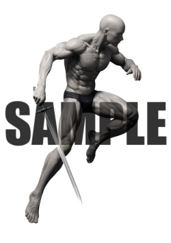 透過PNG素材｜アクションポーズ_ソード_0053 / Transparent PNG image material | Action_pose_Sword_0053